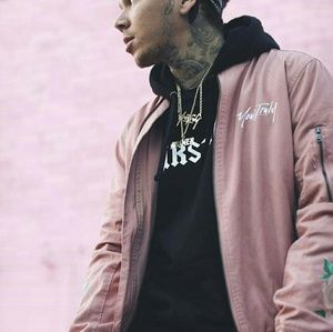 Yours Truly Phora Pink Bomber Jacket